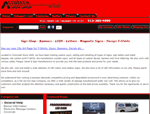 Tablet Screenshot of accutechsignshop.com